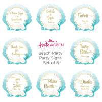 Thumbnail for Beach Party Décor Sign Kit (Set of 8) - Alternate Image 2 | My Wedding Favors