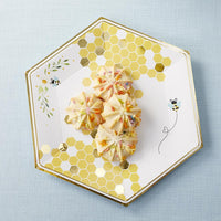 Thumbnail for Sweet as Can Bee 9 in. Premium Paper Plates (Set of 16) - Alternate Image 2 | My Wedding Favors
