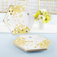 Thumbnail for Sweet as Can Bee 9 in. Premium Paper Plates (Set of 16) - Alternate Image 4 | My Wedding Favors