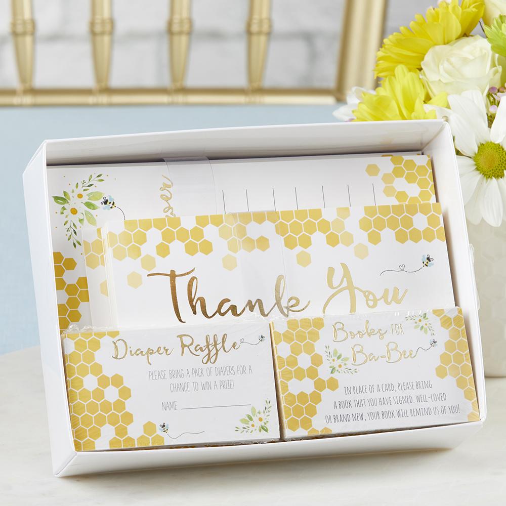 Sweet as Can Bee Invitation & Thank You Card Bundle (Set of 25) - Main Image | My Wedding Favors