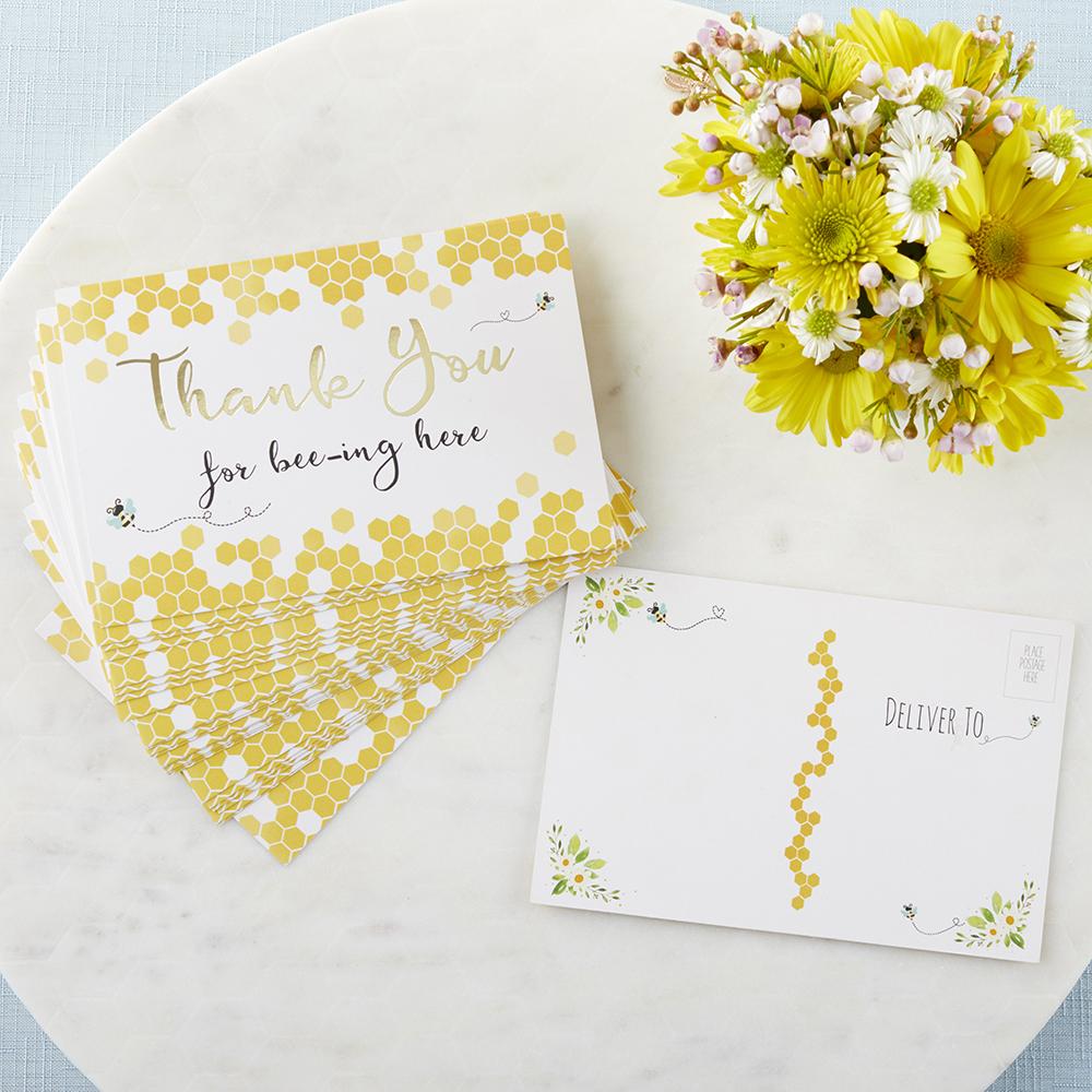 Sweet as Can Bee Invitation & Thank You Card Bundle (Set of 25) - Alternate Image 3 | My Wedding Favors