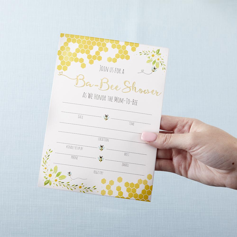 Sweet as Can Bee Invitation & Thank You Card Bundle (Set of 25) - Alternate Image 4 | My Wedding Favors