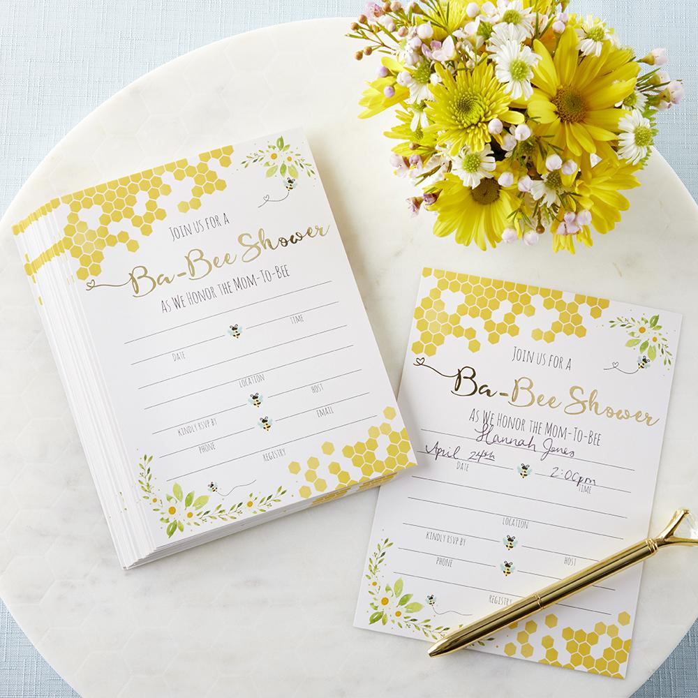 Sweet as Can Bee Invitation & Thank You Card Bundle (Set of 25) - Alternate Image 5 | My Wedding Favors