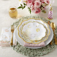Yellow Elephant Baby Shower 7 in. Premium Paper Plates (Set of 16) - Alternate Image 2 | My Wedding Favors