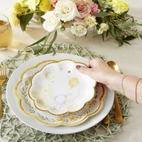 Yellow Elephant Baby Shower 7 in. Premium Paper Plates (Set of 16) - Alternate Image 3 | My Wedding Favors