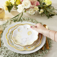 Thumbnail for Yellow Elephant Baby Shower 7 in. Premium Paper Plates (Set of 16) - Alternate Image 3 | My Wedding Favors