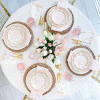 Pink Elephant Baby Shower 7 in. Premium Paper Plates (Set of 16) - Alternate Image 2 | My Wedding Favors