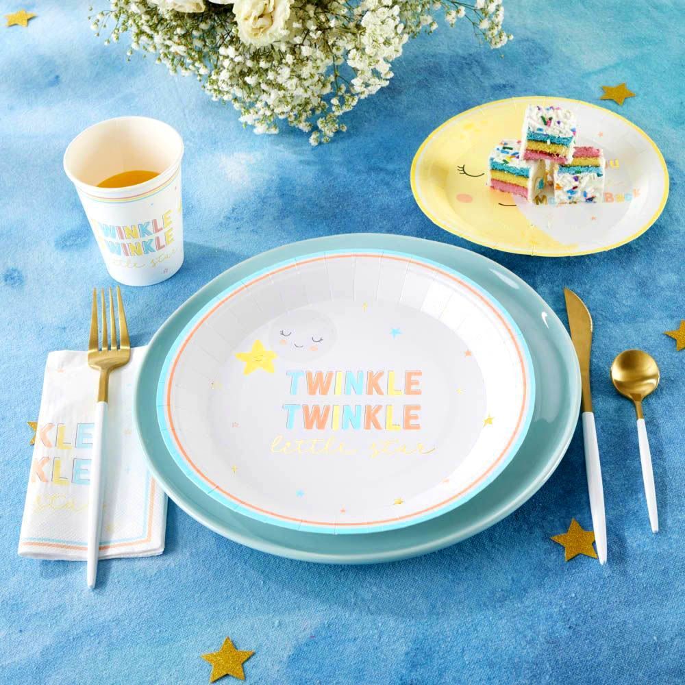 Twinkle Twinkle 7 in. Premium Paper Plates (Set of 16) - Alternate Image 5 | My Wedding Favors