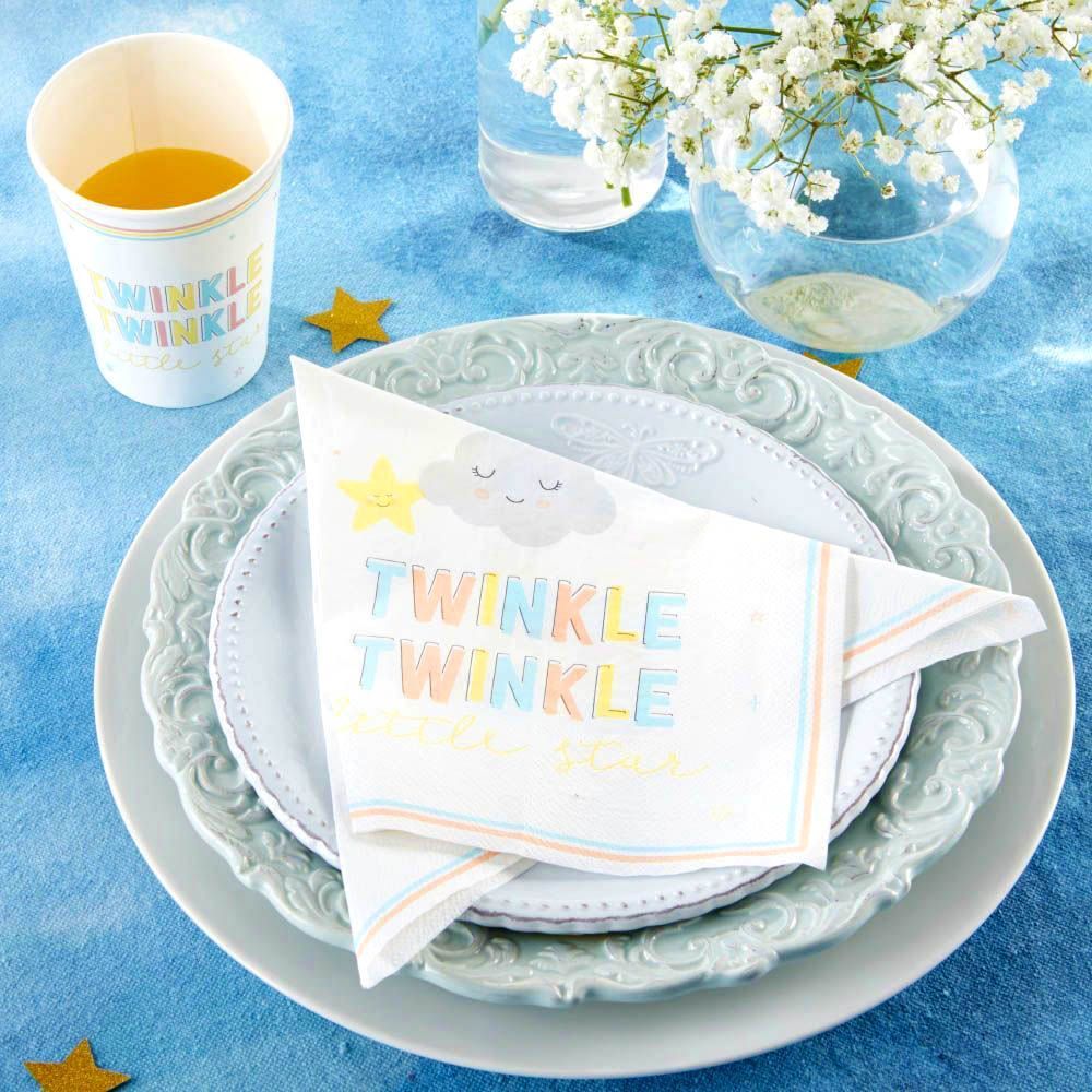 Twinkle Twinkle 2 Ply Paper Napkins (Set of 30) - Alternate Image 2 | My Wedding Favors
