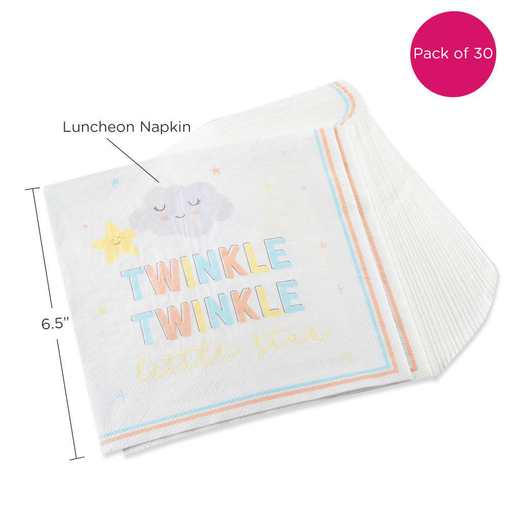 Twinkle Twinkle 2 Ply Paper Napkins (Set of 30) - Alternate Image 6 | My Wedding Favors