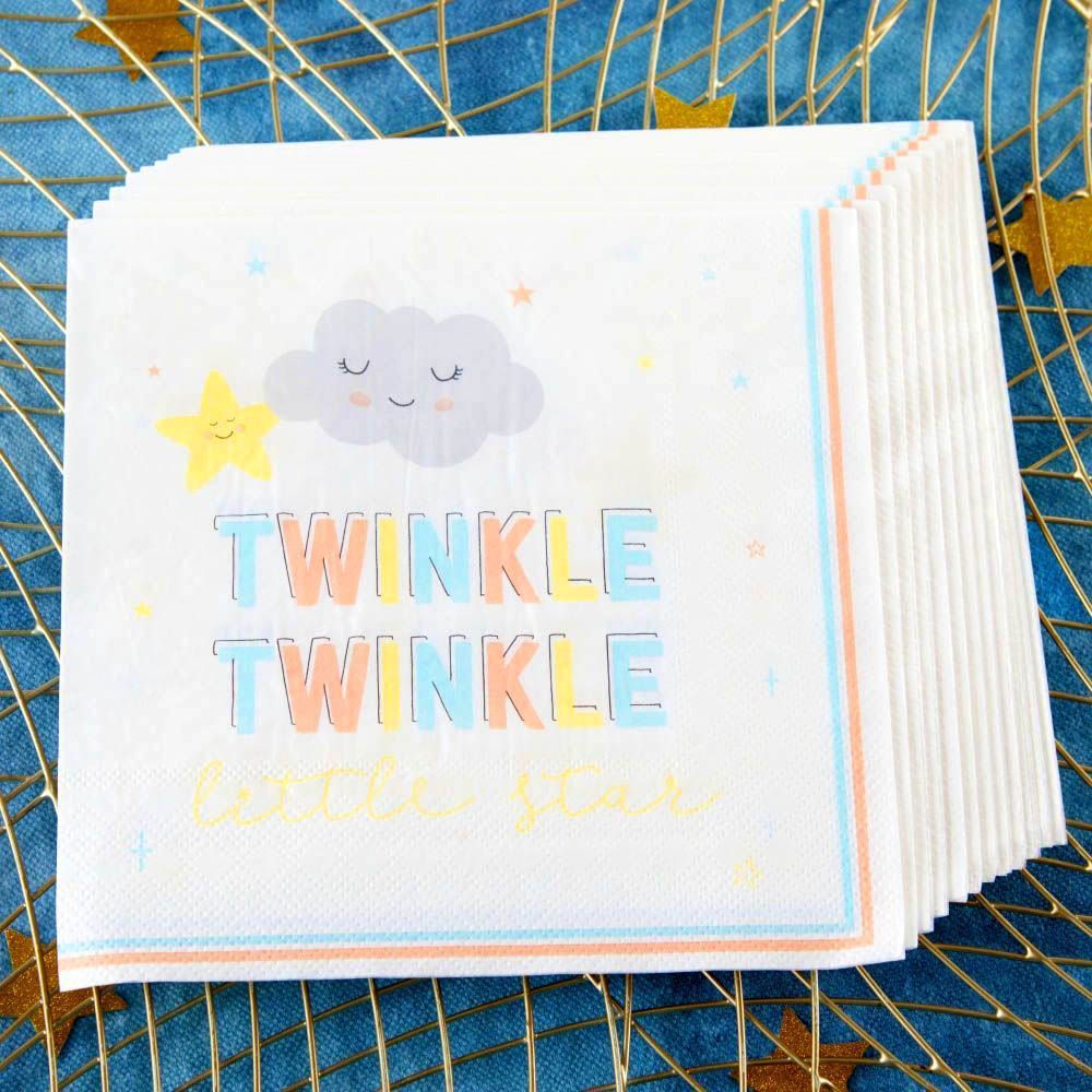 Twinkle Twinkle 2 Ply Paper Napkins (Set of 30) - Alternate Image 7 | My Wedding Favors