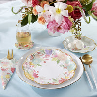 Garden Blooms 9 in. Premium Paper Plates (Set of 16) - Main Image | My Wedding Favors