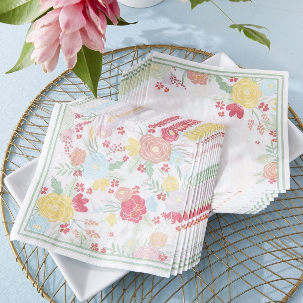 Garden Blooms 2 Ply Paper Napkins (Set of 30) - Main Image | My Wedding Favors
