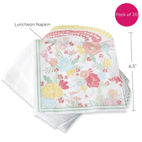 Thumbnail for Garden Blooms 2 Ply Paper Napkins (Set of 30) - Alternate Image 6 | My Wedding Favors