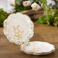 Pink Woodland Baby 7 in. Premium Paper Plates (Set of 16) - Main Image | My Wedding Favors