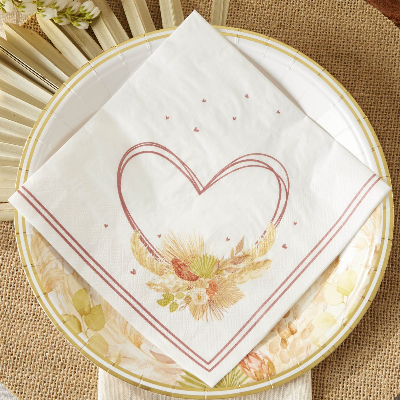 Boho 2 Ply Paper Napkins (Set of 30) - Alternate Image 2 | My Wedding Favors