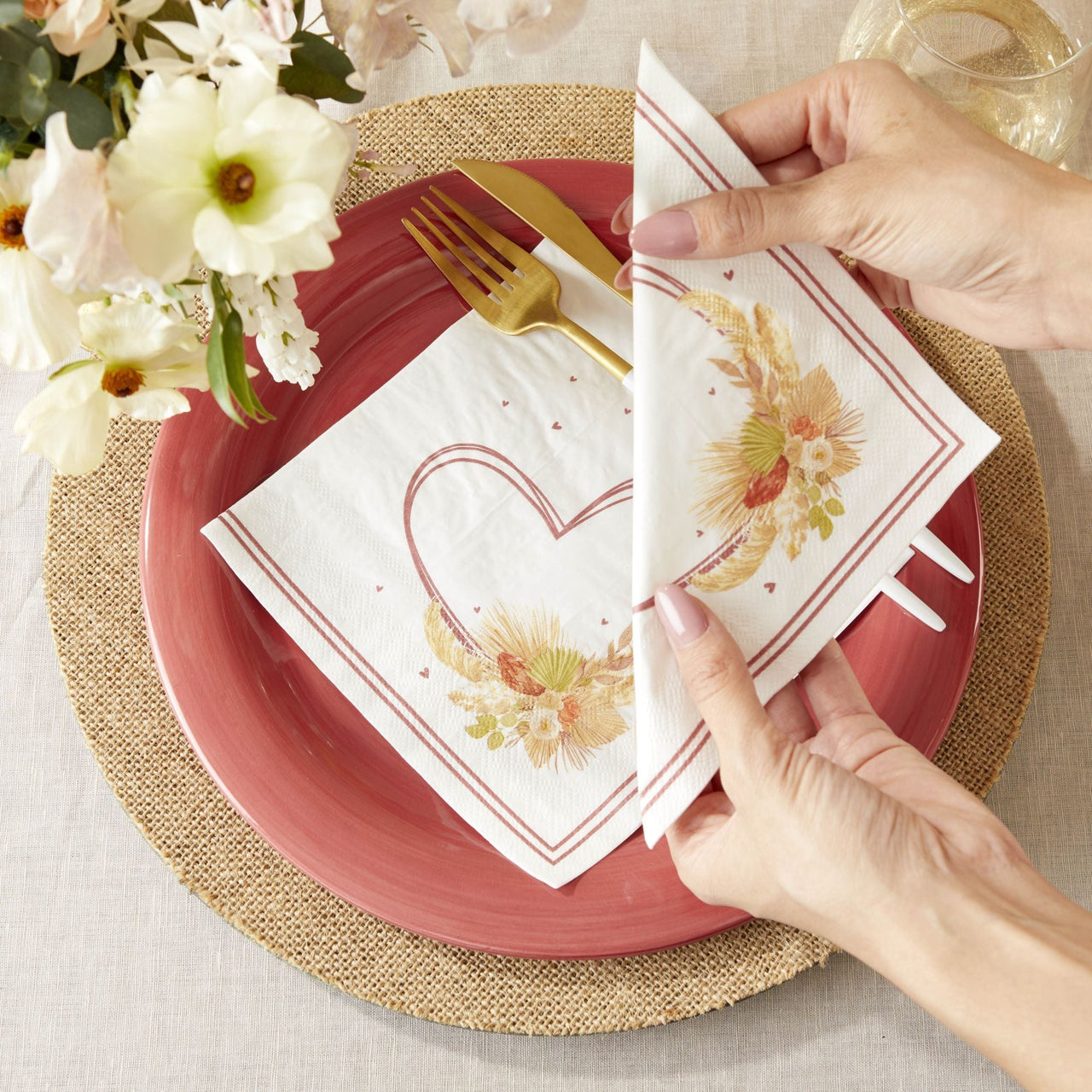 Boho 2 Ply Paper Napkins (Set of 30) - Alternate Image 5 | My Wedding Favors