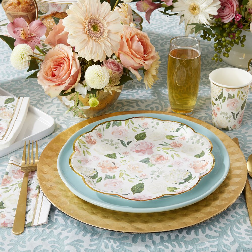 Boho Floral Paper Plates - Large, Hobby Lobby