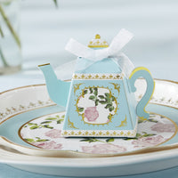 Thumbnail for Blue Tea Time Whimsy Teapot Favor Box (Set of 24) - Main Image | My Wedding Favors