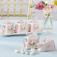 Thumbnail for Pink Tea Time Whimsy Teapot Favor Box (Set of 24) - Alternate Image 7 | My Wedding Favors