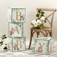 Woodland Baby Block Box (Set of 4) - Alternate Image 3 | My Wedding Favors
