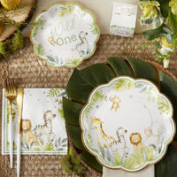 Thumbnail for Safari Baby 9 in. Premium Paper Plates (Set of 16) - Alternate Image 5 | My Wedding Favors
