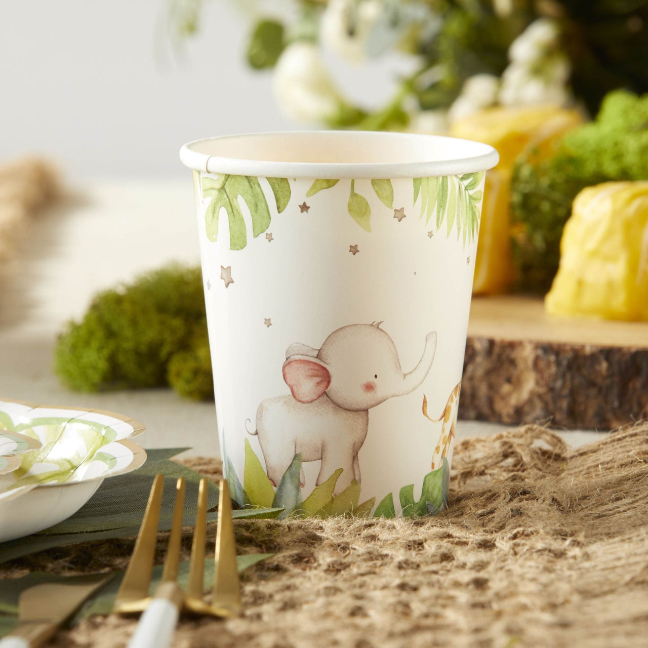 Safari Baby 7 oz. Paper Cups (Set of 16) - Alternate Image 4 | My Wedding Favors