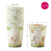 Safari Baby 7 oz. Paper Cups (Set of 16) - Alternate Image 6 | My Wedding Favors