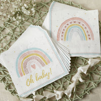 Thumbnail for Boho Rainbow Baby 2 Ply Paper Napkins (Set of 30) - Main Image | My Wedding Favors