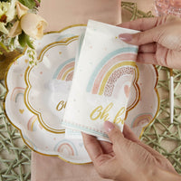 Boho Rainbow Baby 2 Ply Paper Napkins (Set of 30) - Alternate Image 4 | My Wedding Favors