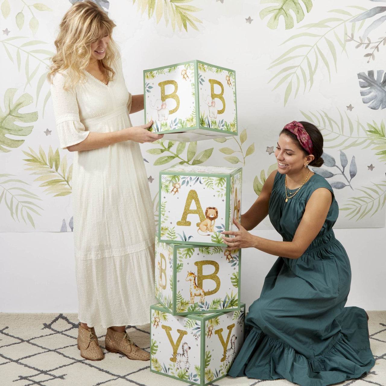 Safari Baby Block Box (Set of 4) - Alternate Image 7 | My Wedding Favors