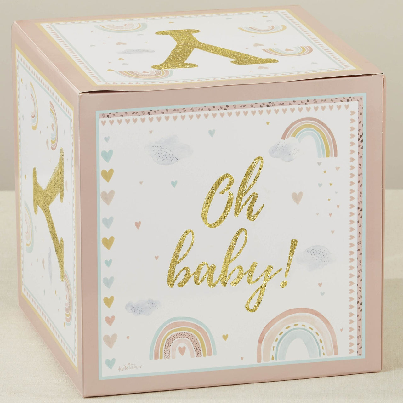 Boho Rainbow Baby Block Box (Set of 4) - Alternate Image 4 | My Wedding Favors