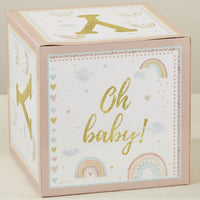 Thumbnail for Boho Rainbow Baby Block Box (Set of 4) - Alternate Image 4 | My Wedding Favors