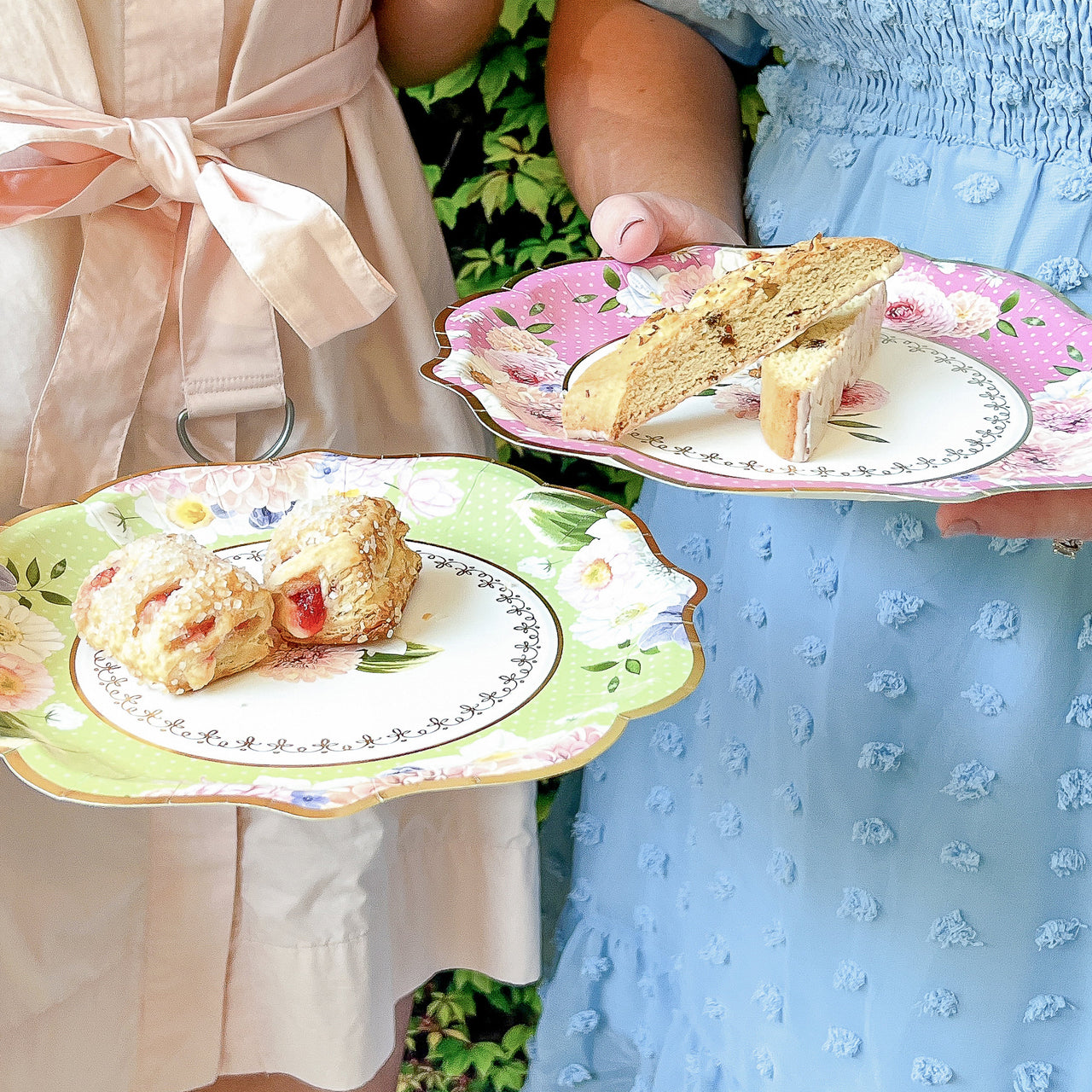 Tea Time Party 9" Premium Paper Plates - Assorted (Set of 16) - Alternate Image 4 | My Wedding Favors