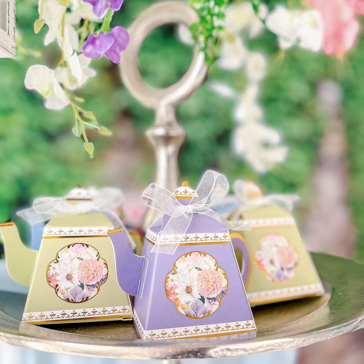 Tea Time Party Favor Box - Assorted (Set of 24) - Alternate Image 3 | My Wedding Favors
