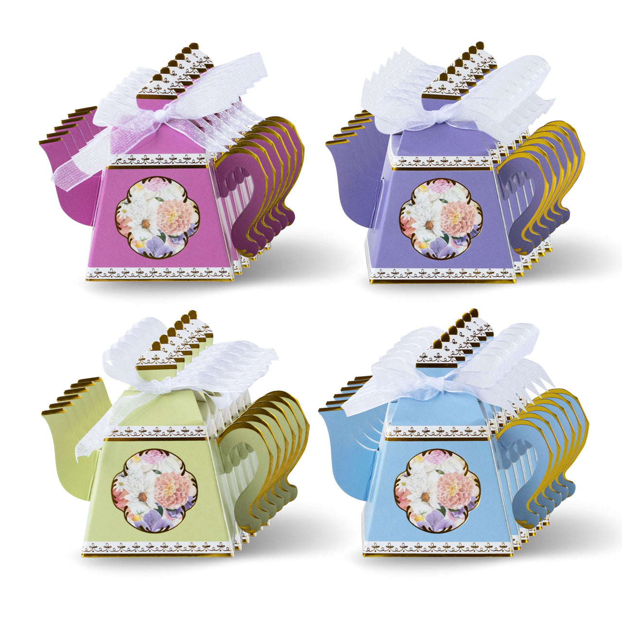 Tea Time Party Favor Box - Assorted (Set of 24) - Alternate Image 8 | My Wedding Favors