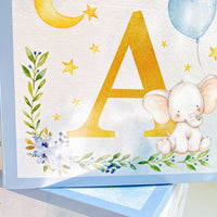 Blue Elephant Baby Shower Block Box (Set of 4) - Alternate Image 5 | My Wedding Favors