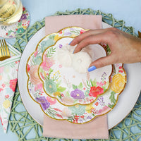Garden Blooms 7 in. Premium Paper Plates (Set of 16) - Alternate Image 2 | My Wedding Favors
