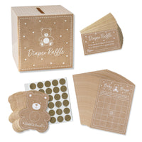 Thumbnail for Kraft Bear Diaper Raffle & Scratch Off Game Set - Alternate Image 8 | My Wedding Favors