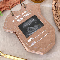 Baby Shower Prediction Advice Card Keepsake Book - Kraft Onesie Shape (Set of 50) - Alternate Image 4 | My Wedding Favors