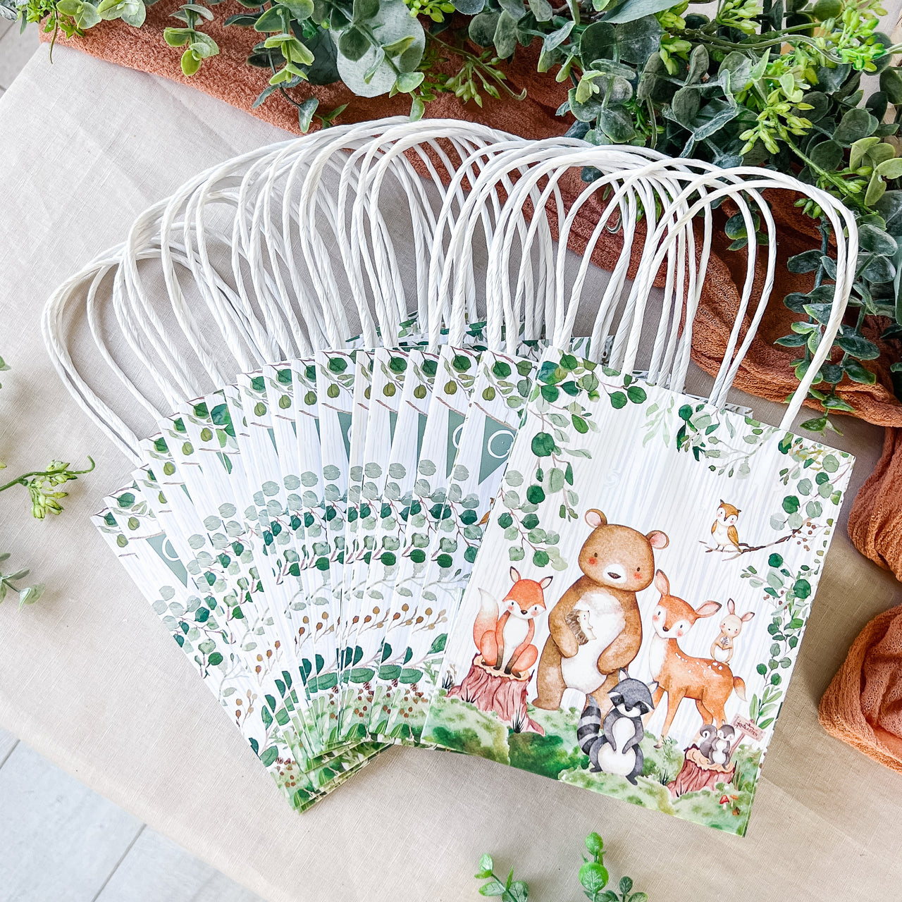 Woodland Baby Shower Gift Bag (Set of 24) - Alternate Image 4 | My Wedding Favors