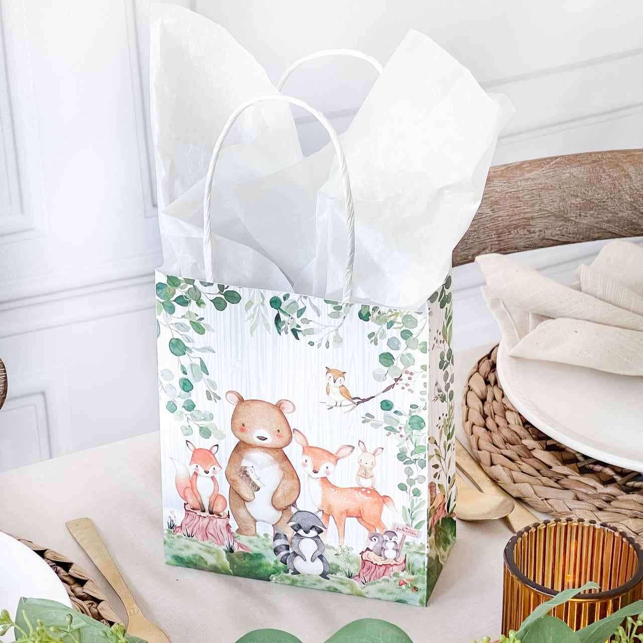 Woodland Baby Shower Gift Bag (Set of 24) - Alternate Image 7 | My Wedding Favors