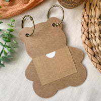 Baby Shower Prediction Advice Card Keepsake Book - Kraft Bear Shape (Set of 50) - Alternate Image 5 | My Wedding Favors