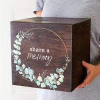 Celebration of Life Memory Funeral Guest Book and Box for Memorial Service  4 My Wedding Favors 