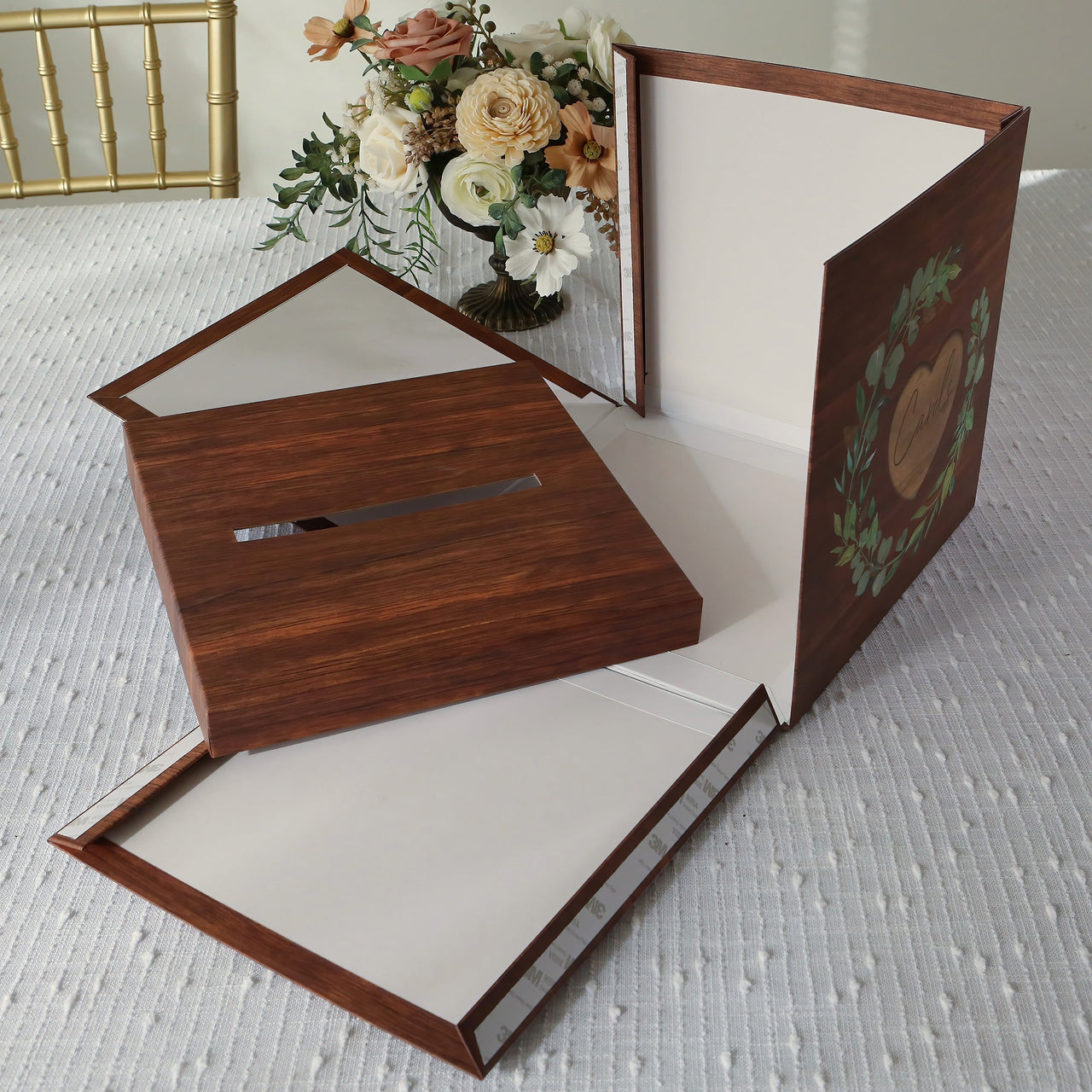 Rustic Brown Wood Card Box - Updated Alternate Image 5 - My Wedding Favors