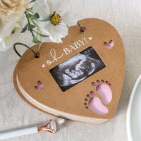 Thumbnail for Baby Shower Prediction Advice Card Keepsake Book - Kraft Heart Shape  Alternate Image 2 - My Wedding Favors