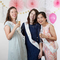 Geometric Floral Bachelorette Sash Set (Set of 6) - Alternate Image 2 | My Wedding Favors