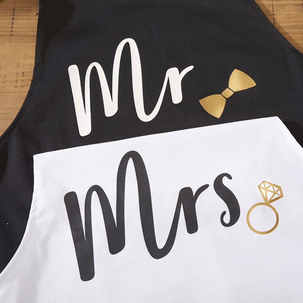 Mr. & Mrs. Couples Apron Gift Set - Alternate Image 2 | My Wedding Favors