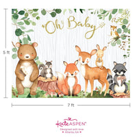 Woodland Baby Shower Photo Backdrop - Alternate Image 6 | My Wedding Favors