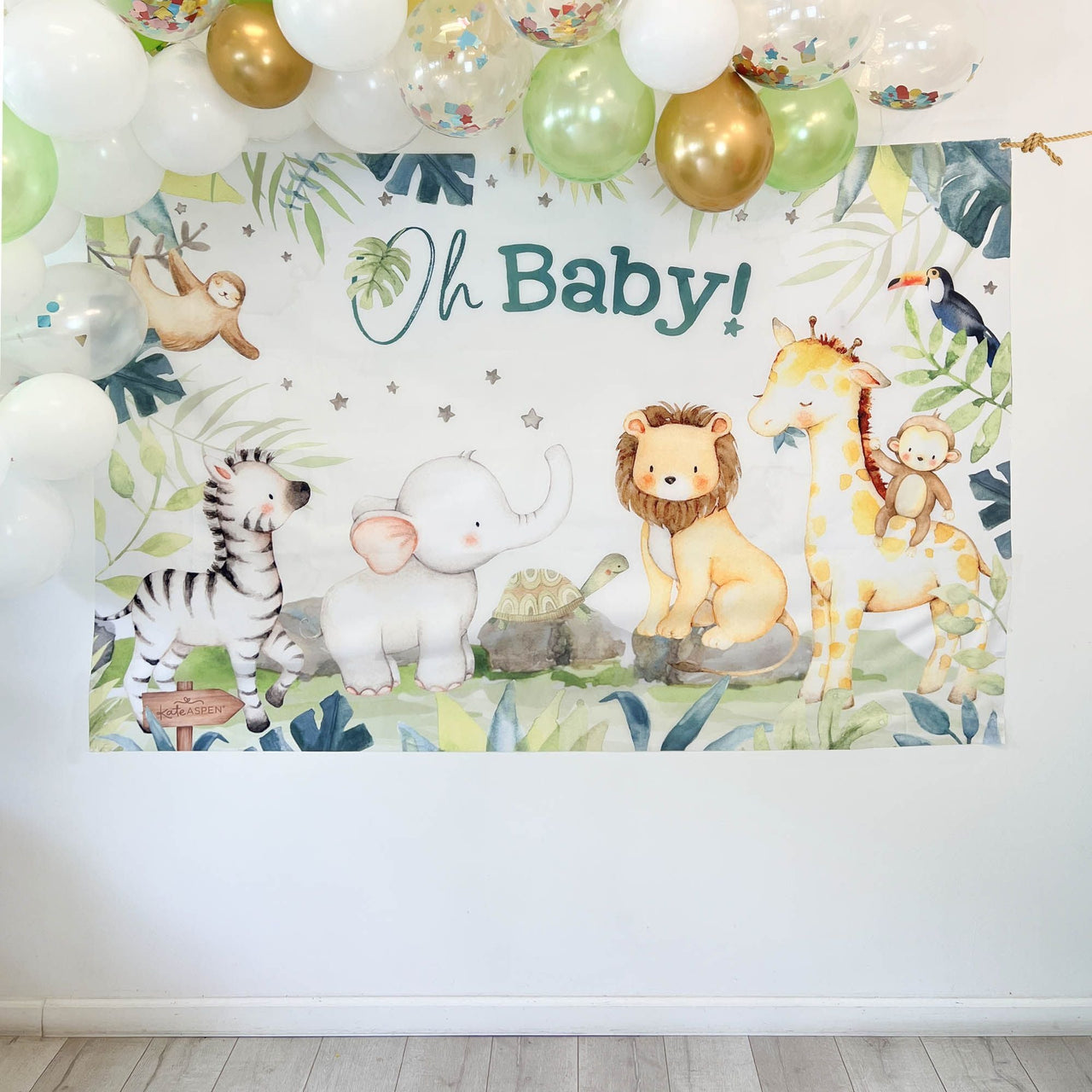 Safari Baby Shower Photo Backdrop - Alternate Image 2 | My Wedding Favors